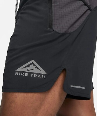 #ad $75 Men#x27;s XL Nike Trail Second Sunrise 7” Dri FIT Running Shorts FB4194 010 $59.00