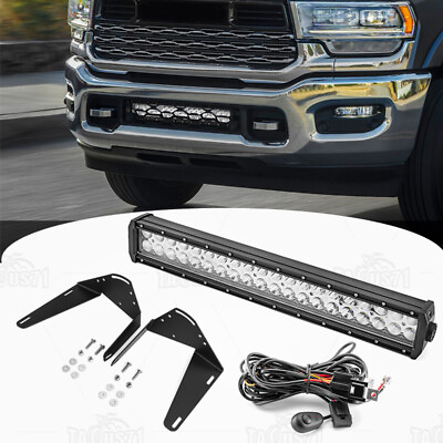 #ad #ad 22#x27;#x27; LED Light Bar Bumper Grille Mounts Wire for Ram 2500 3500 19 20 21 22 23 $89.99