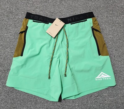 #ad Nike Trail Second Sunrise 7quot; Green Brief lined Running Shorts Sz M FB4194 363 $69.99